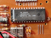 The COP840C Microcontroller on the MCU/Keyboard board